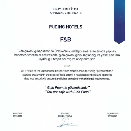 Otel Puding Marina Antalya